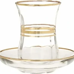 4OZ Set of 6 LAV Glasses with Gold - cozylivehome.com | we sell a wide range of comfortable household items^ Shop All