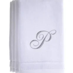 Cheap P - Cotton velour monogram towel - White - cozylivehome.com | we sell a wide range of comfortable household items Giftware