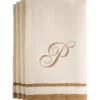 Best Sale P - Cotton velour monogram towel - Ivory - cozylivehome.com | we sell a wide range of comfortable household items Giftware