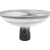 Fashion P254 Black & White Alabaster Footed Bowl - cozylivehome.com | we sell a wide range of comfortable household items Giftware