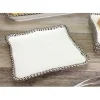 Outlet Pampa Bay Square Appetizer/Dessert Plate CER-2257-W - cozylivehome.com | we sell a wide range of comfortable household items Giftware