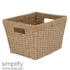 Best Paper Rope Dutch Weave - Large Storage Basket W.handle 15x13x10 - cozylivehome.com | we sell a wide range of comfortable household items Shop All