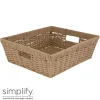 Fashion Paper Rope Dutch Weave - Large Shelf Storage Basket W.handle - 15x13x5 - cozylivehome.com | we sell a wide range of comfortable household items Shop All