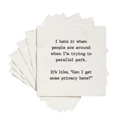 Sale PARALLEL PARKING FUNNY COCKTAIL NAPKIN - cozylivehome.com | we sell a wide range of comfortable household items Shop All