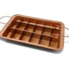2Pc Copper Brownie Pan 8" W/ Helper Handles - cozylivehome.com | we sell a wide range of comfortable household items^ Shop All