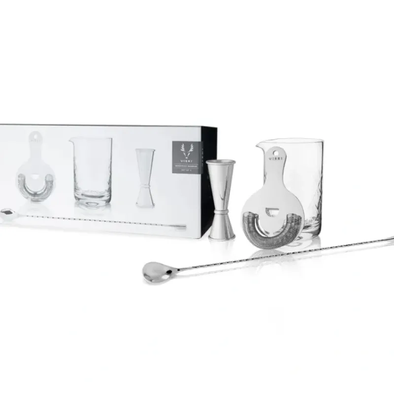 4Pc Stainless Steel Mixologist Barware Set by Viski - cozylivehome.com | we sell a wide range of comfortable household items^ Shop All