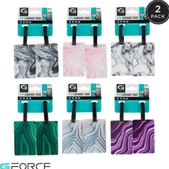 2pk Agate Printed PVC Luggage Tag - cozylivehome.com | we sell a wide range of comfortable household items^ Shop All