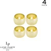 4Pk Gold Debossed Stripe Metal Napkin Ring - cozylivehome.com | we sell a wide range of comfortable household items^ Shop All