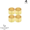 4Pk Gold Hammered Metal Napkin Rings - cozylivehome.com | we sell a wide range of comfortable household items^ Shop All