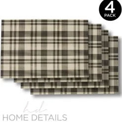 Store Plaid PVC Placemat 12x18inch - cozylivehome.com | we sell a wide range of comfortable household items Shop All