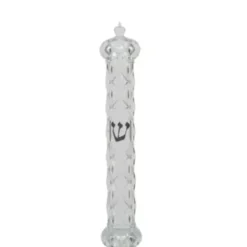 Best Plastic Transparent Mezuzah With Rubber Cork 12 Cm- "Crown And Diamond" With The Letter Shin - cozylivehome.com | we sell a wide range of comfortable household items Shop All