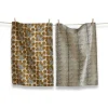 Fashion Plum & Dot Block Print Dishtowel Set 2 - cozylivehome.com | we sell a wide range of comfortable household items Shop All