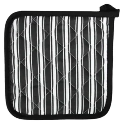 Best Sale POT HOLDER BLACK STRIPE - cozylivehome.com | we sell a wide range of comfortable household items Shop All