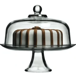 Cheap PRESENCE GLASS CAKE STAND W/LID - cozylivehome.com | we sell a wide range of comfortable household items Shop All