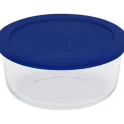 Online Pyrex 4 Cup Round Blue Cover - cozylivehome.com | we sell a wide range of comfortable household items Shop All
