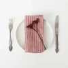 Best Sale Red Natural Stripes Linen Napkins Set- 2 - cozylivehome.com | we sell a wide range of comfortable household items Shop All