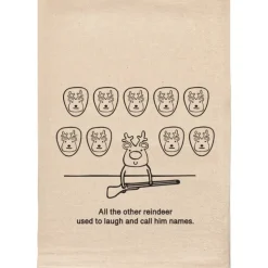 Cheap Reindeer Games comical Kitchen Tea Towel - cozylivehome.com | we sell a wide range of comfortable household items Shop All