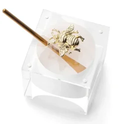 Sale RH-HD-BL-BEE-GO Rosh Hashana - Honey Dish Block - Bee - Gold - cozylivehome.com | we sell a wide range of comfortable household items Shop All