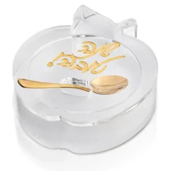 Cheap RH-HD-DC-W-GO Rosh Hashana - Gold Apple Die Cut Honey Dish - White & Gold - cozylivehome.com | we sell a wide range of comfortable household items Shop All