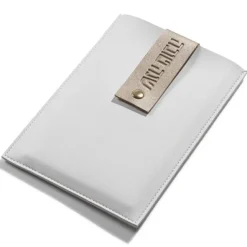 Flash Sale RH-PU-SC-W-GO Rosh Hashana Leather Simanim Card & Pouch - White & Gold - cozylivehome.com | we sell a wide range of comfortable household items Shop All