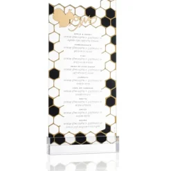 Fashion RH-SC-OC-W-GO Simanim Card - Onyx Collection - 4x8.5 - White & Gold - cozylivehome.com | we sell a wide range of comfortable household items Shop All