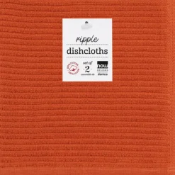 Shop RIPPLE DISHCLOTHS SET OF 2 RUST - cozylivehome.com | we sell a wide range of comfortable household items Shop All