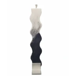 New Rippled Havdallah Candle Black White - cozylivehome.com | we sell a wide range of comfortable household items Shop All