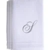 Best Sale S - Cotton velour monogram towel - White - cozylivehome.com | we sell a wide range of comfortable household items Giftware