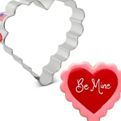 Best Sale SCALLOPED HEART COOKIE CUTTER 4" - cozylivehome.com | we sell a wide range of comfortable household items Shop All