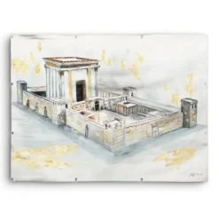 Fashion SD-VP-PJ-BHM-8X7 Bais Hamikdash By Judy Vinyl Sukkah Decoration - cozylivehome.com | we sell a wide range of comfortable household items Shop All