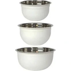 Cheap Set/3 Mixing Bowls White - cozylivehome.com | we sell a wide range of comfortable household items Housewares