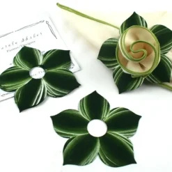 Store Set Of 4 Bouquet Napkin Ring-Pine /Frost - cozylivehome.com | we sell a wide range of comfortable household items Shop All