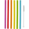 Fashion SILICONE SMOOTHIE STRAWS 10" SET OF 6 - cozylivehome.com | we sell a wide range of comfortable household items Shop All