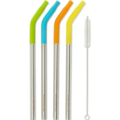 Store SILICONE TIP STAINLESS STRAWS & BRUSH - cozylivehome.com | we sell a wide range of comfortable household items Shop All