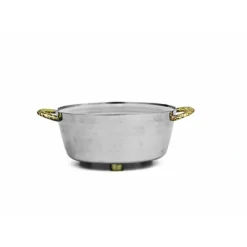 Best Small Nickel Dip Container Bowls with Gold Handles- Goldtone Collection- 6"L x 5"W x 2"H - cozylivehome.com | we sell a wide range of comfortable household items Giftware