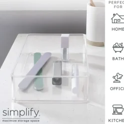 Store Small Rectangle Drawer Organizer - 9"x6"x2" - Clear - cozylivehome.com | we sell a wide range of comfortable household items Shop All