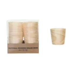 Cheap SNACK CUPS NATURAL WOOD/ SET OF 24 - cozylivehome.com | we sell a wide range of comfortable household items Shop All