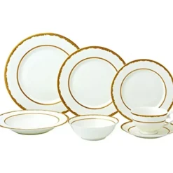Sale SONIA Dinnerware- Service For 4 With Xtra Fish Plate - cozylivehome.com | we sell a wide range of comfortable household items Shop All