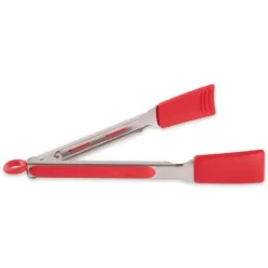 Hot SQUARE SILICONE TIP TONGS 9" RED - cozylivehome.com | we sell a wide range of comfortable household items Shop All