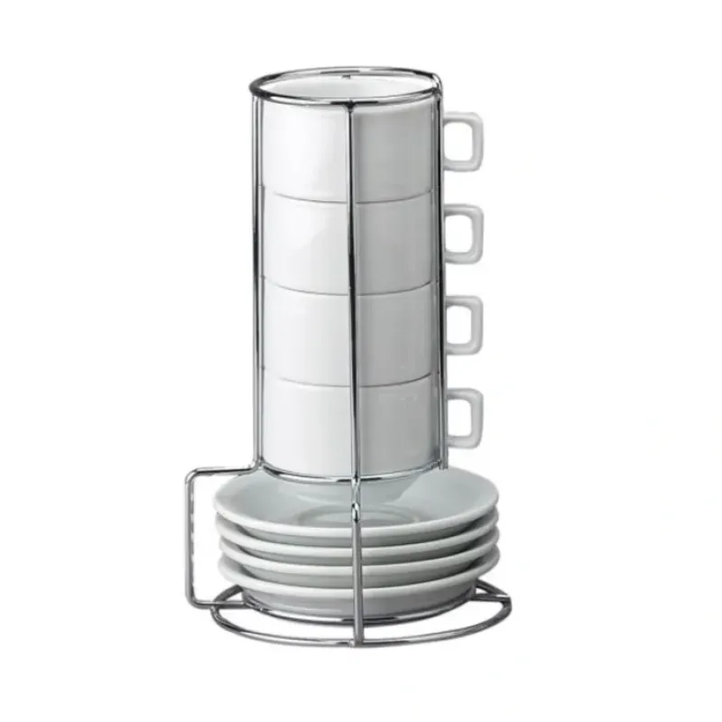 Shop STACKABLE ESPRESSO SET CUPS/PLATES 9PC - cozylivehome.com | we sell a wide range of comfortable household items Shop All