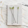 Sale Stainless Steel Cocktail Stirrers w/ Blown Glass Bees Set-4 - cozylivehome.com | we sell a wide range of comfortable household items Shop All