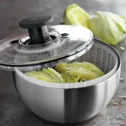 Sale Stainless Steel Salad Spinner - cozylivehome.com | we sell a wide range of comfortable household items Shop All