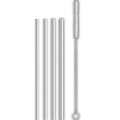 Hot STAINLESS STEEL STRAIGHT STRAWS W/BRUSH - cozylivehome.com | we sell a wide range of comfortable household items Shop All