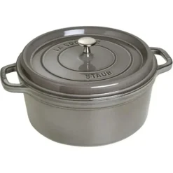 Outlet STAUB COCOTTE 7 QT ROUND GRAPHITE - cozylivehome.com | we sell a wide range of comfortable household items Shop All