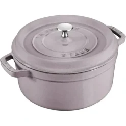 Online STAUB COCOTTE 7 QT ROUND LILAC - cozylivehome.com | we sell a wide range of comfortable household items Shop All