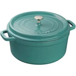 Discount STAUB COCOTTE 5.5 QT ROUND TURQUOISE - cozylivehome.com | we sell a wide range of comfortable household items Shop All
