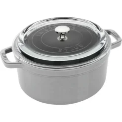 Hot STAUB COCOTTE 4 QT W/GLASS LID GRAPHITE - cozylivehome.com | we sell a wide range of comfortable household items Shop All