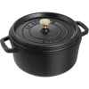 Online STAUB COCOTTE 4QT ROUND BLACK - cozylivehome.com | we sell a wide range of comfortable household items Shop All