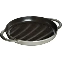 Best Sale STAUB ROUND GRILL PAN 10" GRAY - cozylivehome.com | we sell a wide range of comfortable household items Shop All