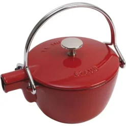 New STAUB TEAPOT 1 QT CHERRY - cozylivehome.com | we sell a wide range of comfortable household items Shop All